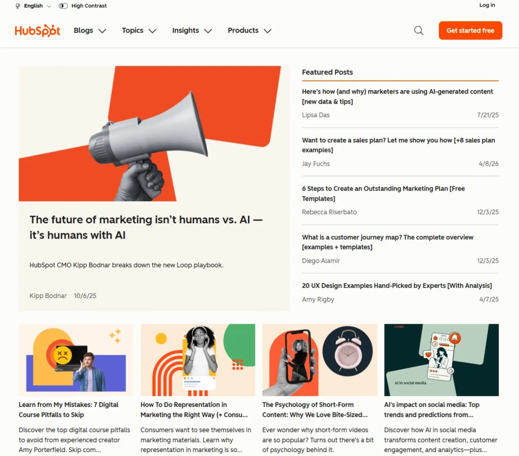 Blog HubSpot.