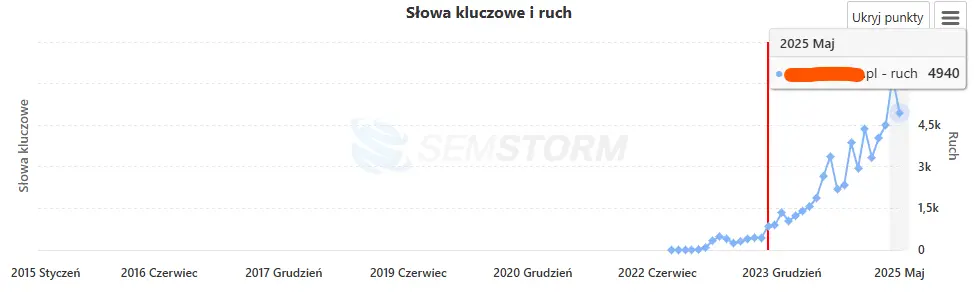 wyniki seo małego ecommerce