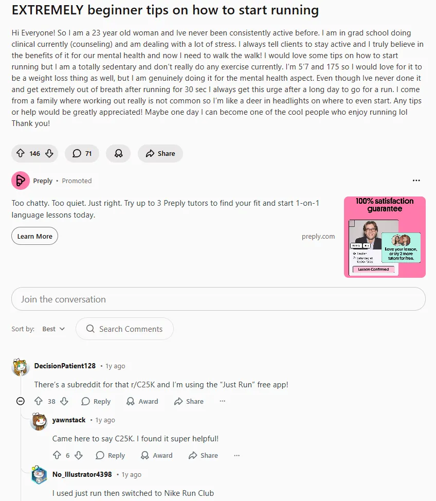 Pytania użytkowników Reddit umożliwiające stworzenie sekcji FAQ.