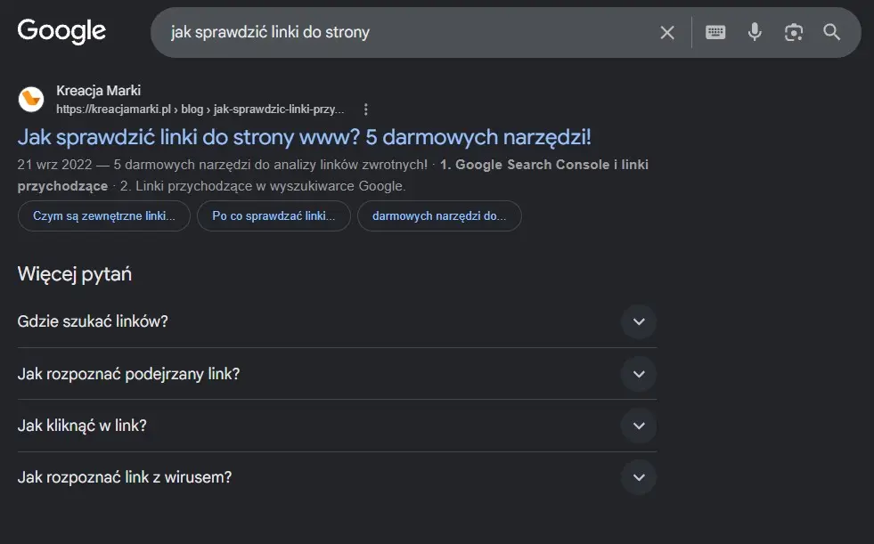 dobór fraz kluczowych z podpowiedzi Google
